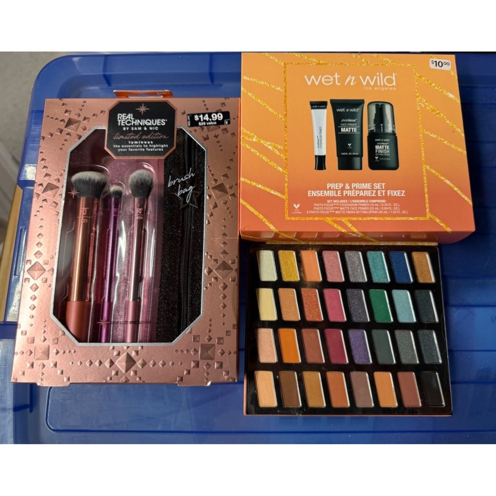 Wet n wild 32 Pan Eyeshadow Palette, Wild Heart Artistry, BRUSH SET & PRIMER SET